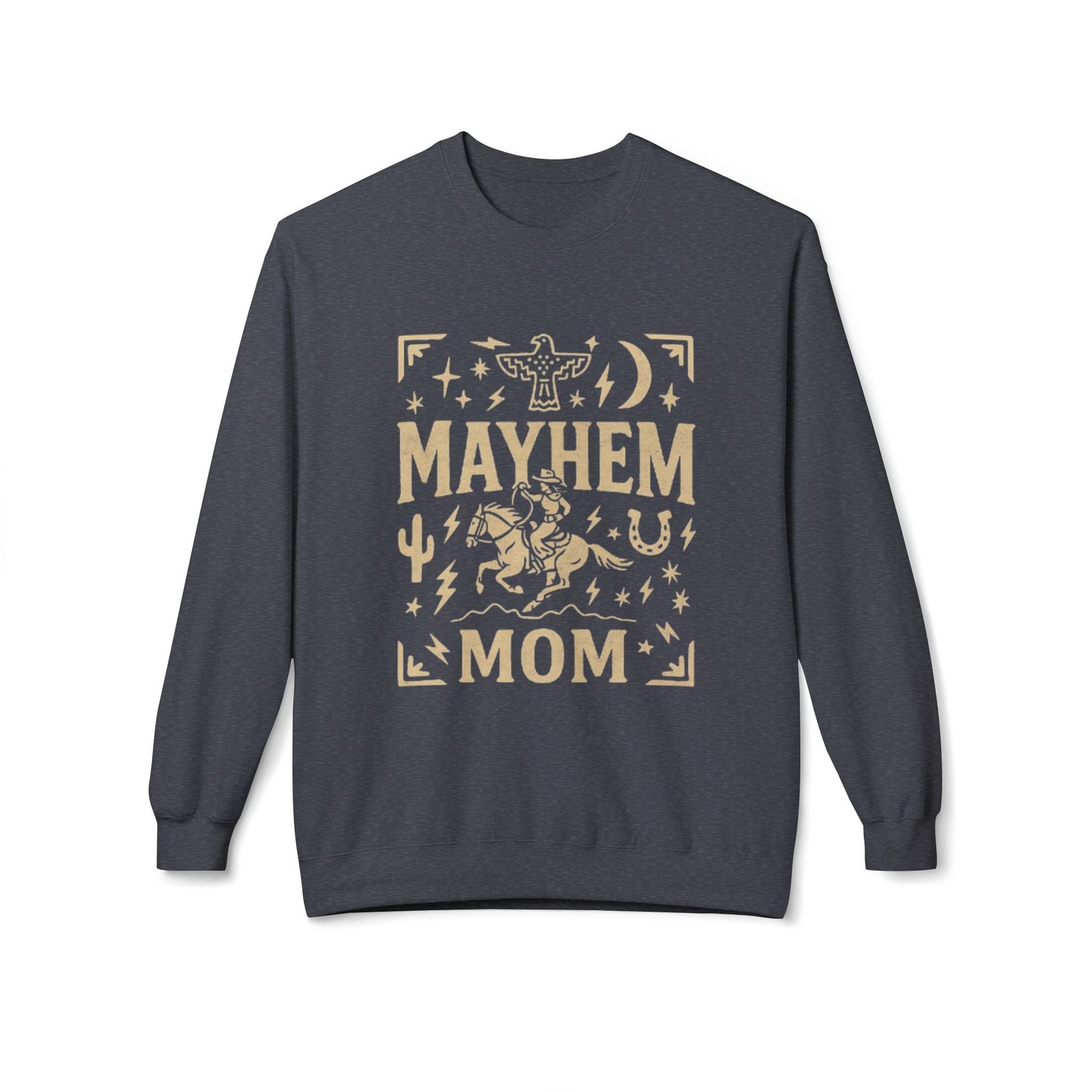 Mayhem Mom Fleece Crewneck Sweatshirt |