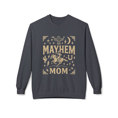 Mayhem Mom Fleece Crewneck Sweatshirt |