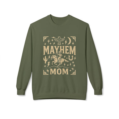 Mayhem Mom Fleece Crewneck Sweatshirt |