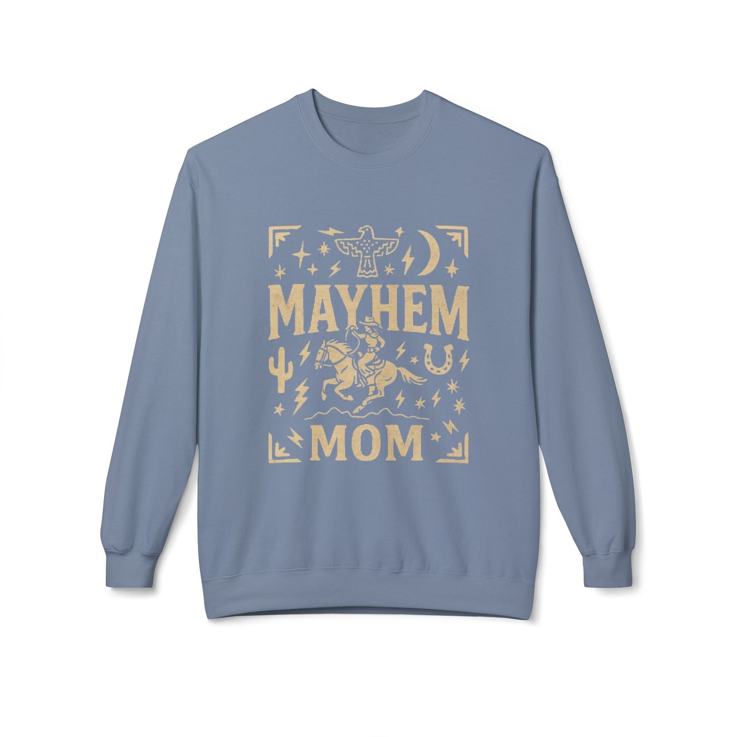 Mayhem Mom Fleece Crewneck Sweatshirt |